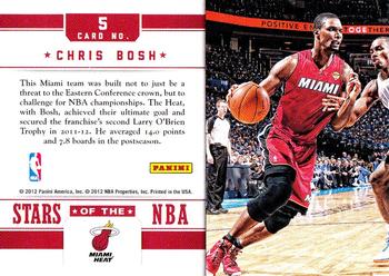 2012-13 Panini Prestige - Stars of the NBA #5 Chris Bosh Back