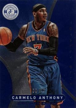 2012-13 Panini Totally Certified - Totally Blue #7 Carmelo Anthony Front