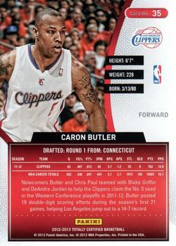 2012-13 Panini Totally Certified - Totally Blue #35 Caron Butler Back