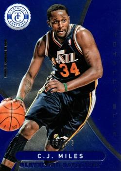 2012-13 Panini Totally Certified - Totally Blue #144 C.J. Miles Front