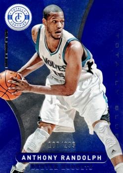 2012-13 Panini Totally Certified - Totally Blue #166 Anthony Randolph Front