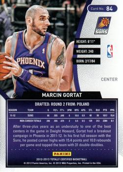 2012-13 Panini Totally Certified - Totally Gold #84 Marcin Gortat Back