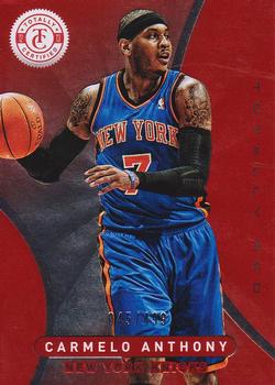 2012-13 Panini Totally Certified - Totally Red #7 Carmelo Anthony Front