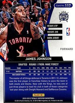 2012-13 Panini Totally Certified - Totally Red #117 James Johnson Back