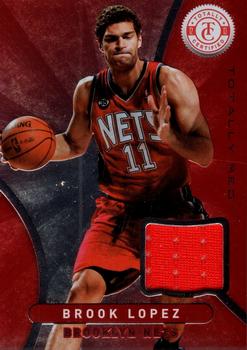 2012-13 Panini Totally Certified - Totally Red Memorabilia #4 Brook Lopez Front