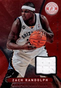 2012-13 Panini Totally Certified - Totally Red Memorabilia #55 Zach Randolph Front