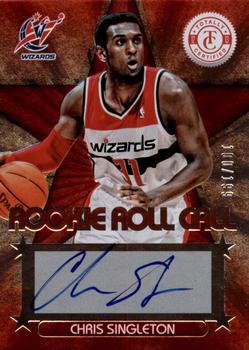 2012-13 Panini Totally Certified - Rookie Roll Call Autographs Red #85 Chris Singleton Front