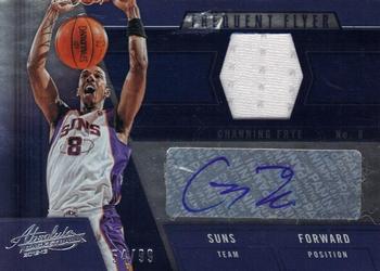 2012-13 Panini Absolute - Frequent Flyer Materials Autographs #6 Channing Frye Front