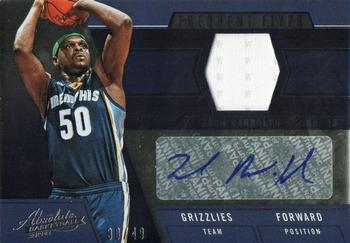 2012-13 Panini Absolute - Frequent Flyer Materials Autographs #18 Zach Randolph Front