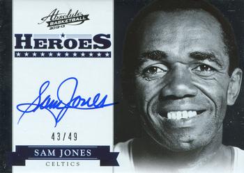 2012-13 Panini Absolute - Heroes Autographs #17 Sam Jones Front