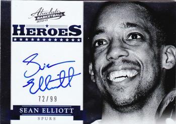 2012-13 Panini Absolute - Heroes Autographs #46 Sean Elliott Front