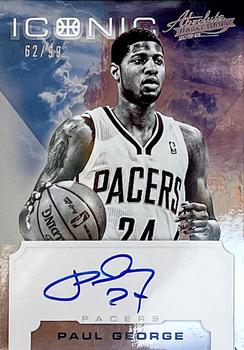 2012-13 Panini Absolute - Iconic Autographs #12 Paul George Front