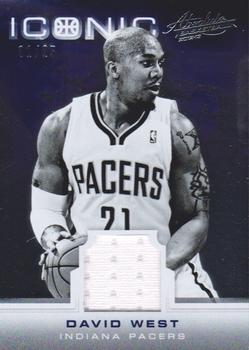 2012-13 Panini Absolute - Iconic Materials #21 David West Front