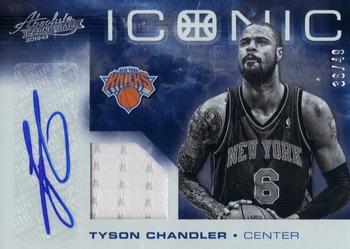 2012-13 Panini Absolute - Iconic Materials Autographs #7 Tyson Chandler Front