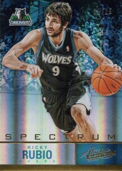 2012-13 Panini Absolute - Spectrum Gold #64 Ricky Rubio Front