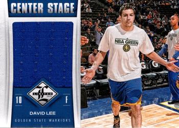 2012-13 Panini Limited - Center Stage Materials #20 David Lee Front