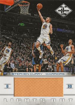 2012-13 Panini Limited - Lights Out Materials #8 Stephen Curry Front