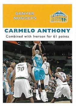 2007-08 Fleer - 61-62 Retro #61R-45 Carmelo Anthony Front