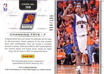 2012-13 Panini Limited - Performers Materials #38 Channing Frye Back