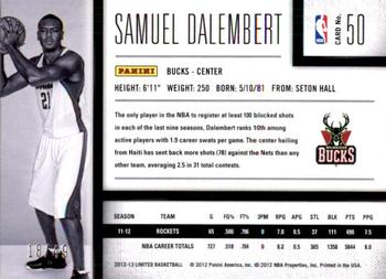 2012-13 Panini Limited - Silver Spotlight #50 Samuel Dalembert Back