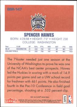 2007-08 Fleer - 86-87 Retro Rookies #86R-147 Spencer Hawes Back