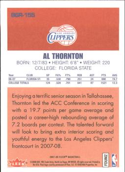 2007-08 Fleer - 86-87 Retro Rookies #86R-155 Al Thornton Back