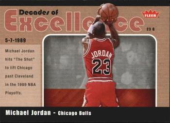2007-08 Fleer - Decades of Excellence #3 Michael Jordan Front