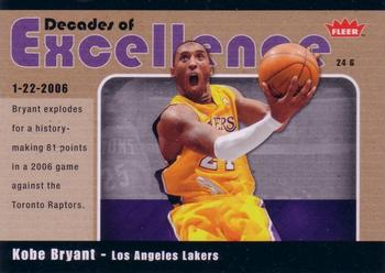 2007-08 Fleer - Decades of Excellence #15 Kobe Bryant Front