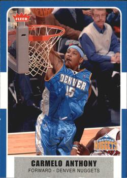 2007-08 Fleer - Glossy #159 Carmelo Anthony Front