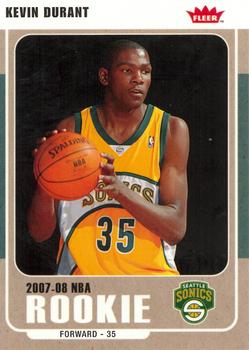 2007-08 Fleer - Glossy #212 Kevin Durant Front