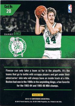 2012-13 Panini Contenders - Playoff Contenders #20 Danny Ainge Back