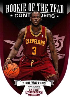 2012-13 Panini Contenders - Rookie Of The Year Contenders #6 Dion Waiters Front