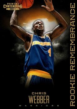 2012-13 Panini Contenders - Rookie Remembrance #17 Chris Webber Front