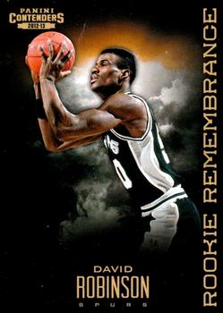 2012-13 Panini Contenders - Rookie Remembrance #21 David Robinson Front