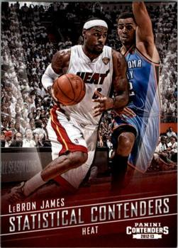 2012-13 Panini Contenders - Statistical Contenders #1 LeBron James Front