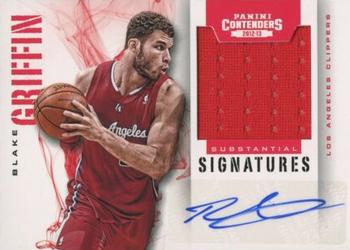 2012-13 Panini Contenders - Substantial Signatures Materials #12 Blake Griffin Front