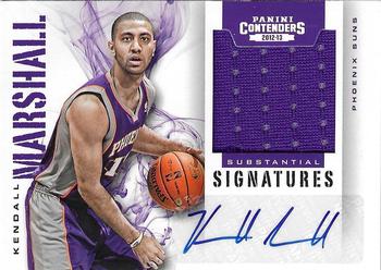 2012-13 Panini Contenders - Substantial Signatures Materials #95 Kendall Marshall Front