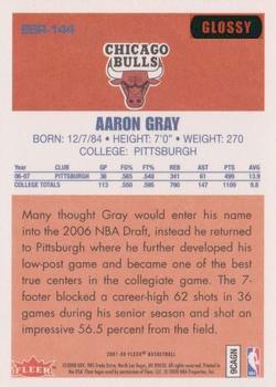 2007-08 Fleer - 86-87 Retro Rookies Glossy #86R-144 Aaron Gray Back