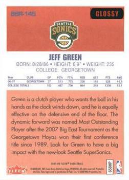 2007-08 Fleer - 86-87 Retro Rookies Glossy #86R-145 Jeff Green Back