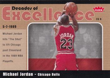 2007-08 Fleer - Decades of Excellence Glossy #3 Michael Jordan Front