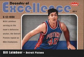 2007-08 Fleer - Decades of Excellence Glossy #4 Bill Laimbeer Front