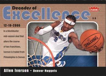 2007-08 Fleer - Decades of Excellence Glossy #18 Allen Iverson Front