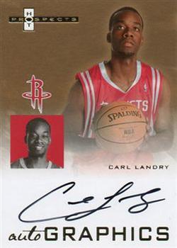 2007-08 Fleer Hot Prospects - Autographics #AU-CL Carl Landry Front