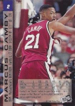 1996 Press Pass #2 Marcus Camby Back