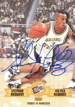 1996 Press Pass - Autographs #NNO Stephon Marbury Front