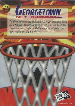 1996 Press Pass - Net Burners #NB 41 Allen Iverson Back
