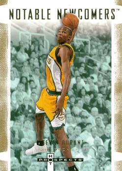 2007-08 Fleer Hot Prospects - Notable Newcomers #NN-1 Kevin Durant Front