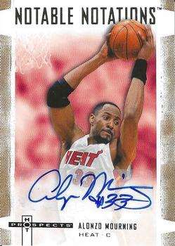2007-08 Fleer Hot Prospects - Notable Notations #NN-AM Alonzo Mourning Front