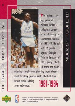 1999 Upper Deck Michael Jordan Career Collection #9 Michael Jordan Back