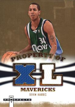 2007-08 Fleer Hot Prospects - Property of... #PO-DB Devin Harris Front